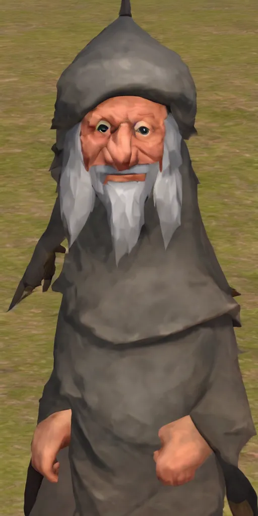 Prompt: The Wise Old Man from Runescape