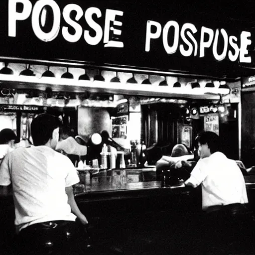 Prompt: poseurs bar, washington dc 1 9 8 9, wong kar wai