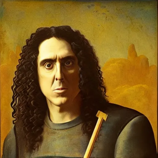 Prompt: Renaissance Painting of Weird Al Yankovic