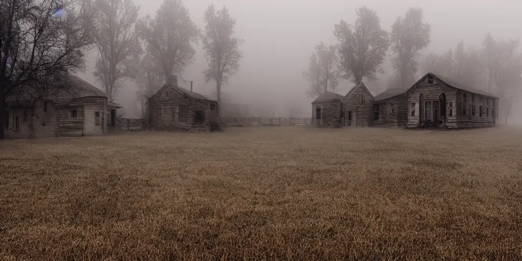 Image similar to Foggy ghost town