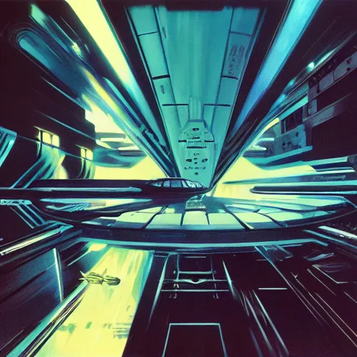 Prompt: hyperspace gate of orion, syd mead, blade runner, concept art, hyper detail, high detail, hyper realism, high definition picture, cinematic