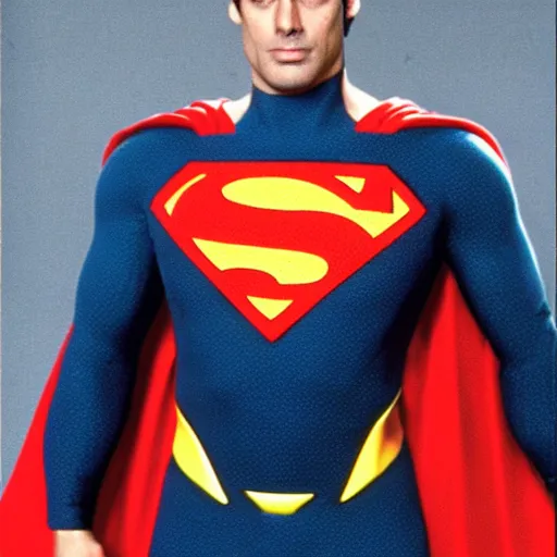 Image similar to Ricardo Darín as Superman 90's film