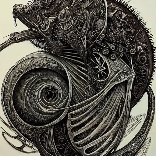 Prompt: artwork by aaron horkey