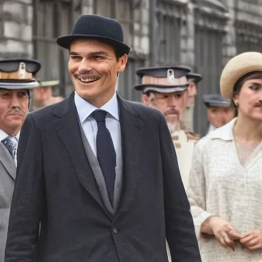 Prompt: spanish president pedro sanchez as a peaky blinder