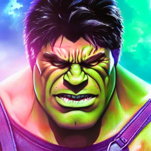 the incredible hulk, anime artstyle, artstation, | Stable Diffusion ...