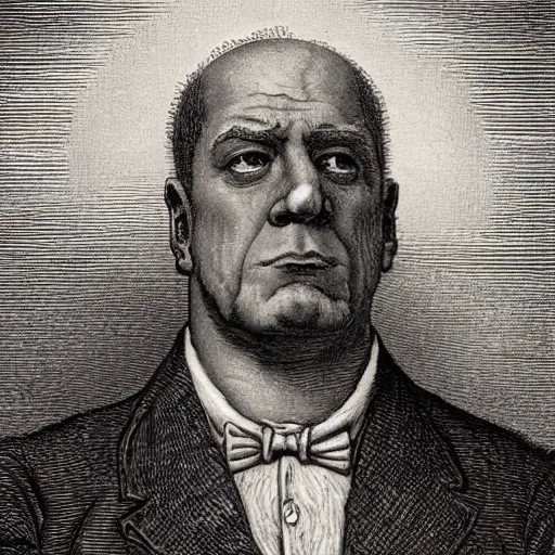 Image similar to Homer Simpson by Gustave Doré