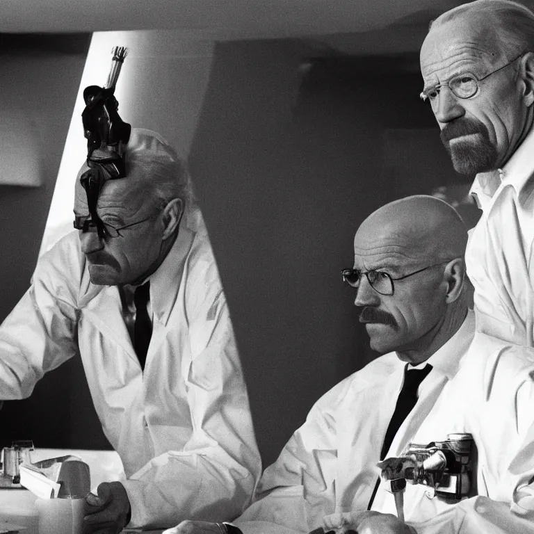 Prompt: Joe Biden as Walter White in Breaking Bad, film still