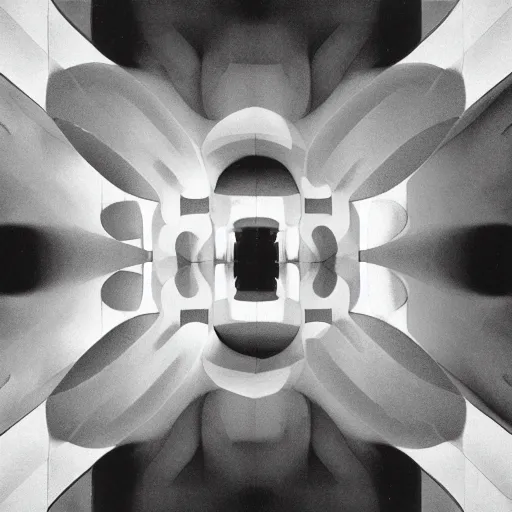 Image similar to focus shot by hisaji hara of an escher building architecture design