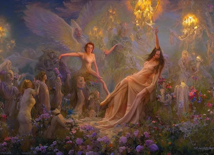 Image similar to graveyard of dreams by donato giancola and vladimir volegov and alexander averin and delphin enjolras and daniel f. gerhartz