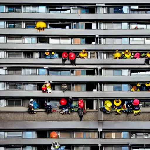 Image similar to evil minions raiding an apartment