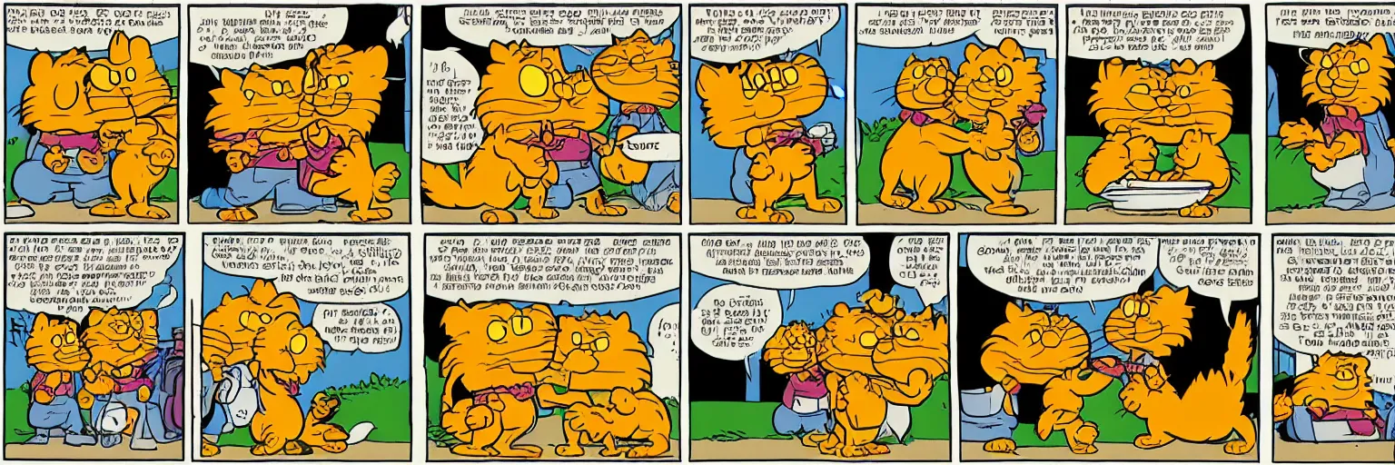 classic garfield comic strips