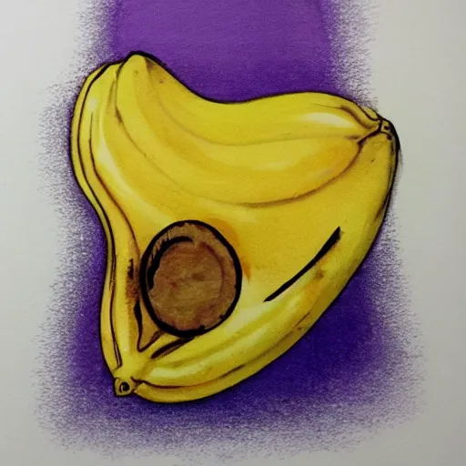 Image similar to banana face, award winning art