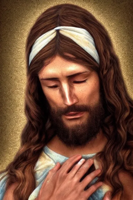 Image similar to jesus facepalm, photorealistic