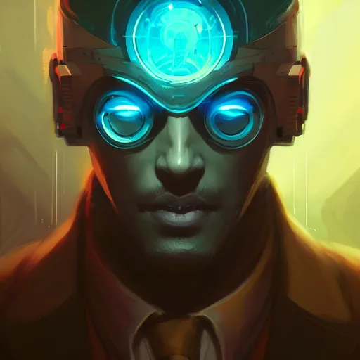 Prompt: a portrait of a handsome cybernetic noir detective, cyberpunk concept art by pete mohrbacher and wlop and artgerm and josan gonzales, digital art, highly detailed, intricate, sci-fi, sharp focus, Trending on Artstation HQ, deviantart, unreal engine 5, 4K UHD image