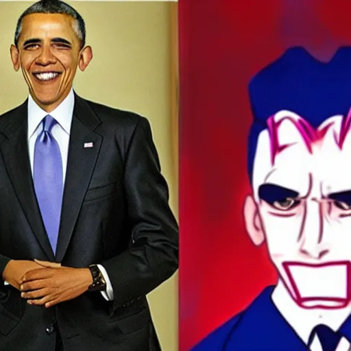 Prompt: photo of obama dressed as yoshikage kira