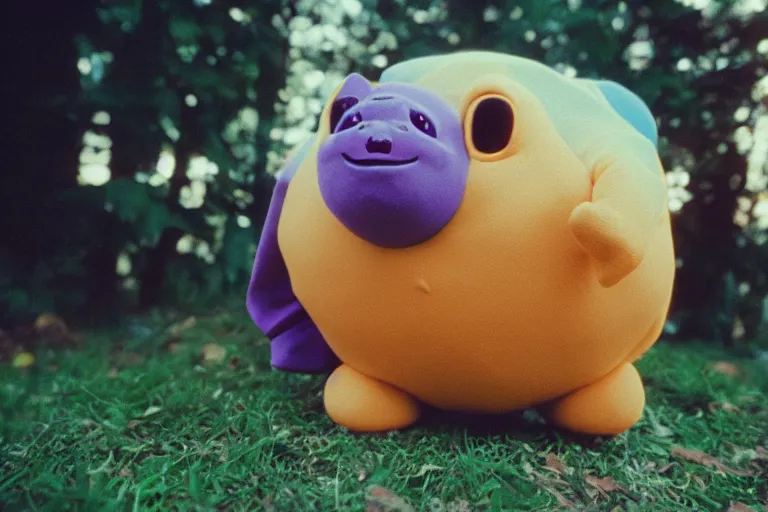 Prompt: a photo of koffing as a real creature in the real world, kodak ektachrome e 1 0 0 photography