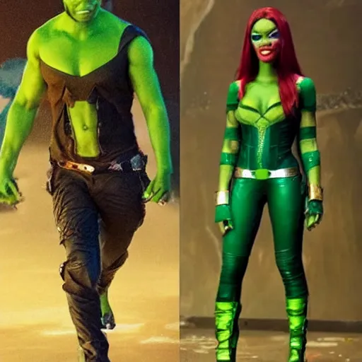 Prompt: Danny davido as gamora