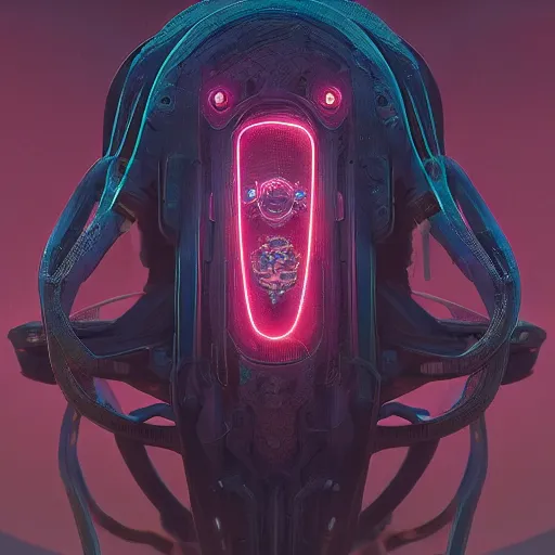 Image similar to portrait of a squid monster. intricate abstract. cyberpunk, intricate artwork. neon eyes, by Tooth Wu, wlop, beeple. octane render, trending on artstation, greg rutkowski very coherent symmetrical artwork. cinematic, hyper realism, high detail, octane render, 8k, minimalistic, hyperrealistic surrealism, award winning masterpiece with incredible details, a surreal vaporwave liminal space, highly detailed, trending on ArtStation