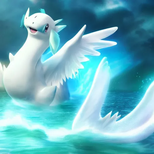 Image similar to photography of a realistic dewgong animal, ultra detailed, 8 k, cinematic lighting, natural background, trending on artstation, pokemon