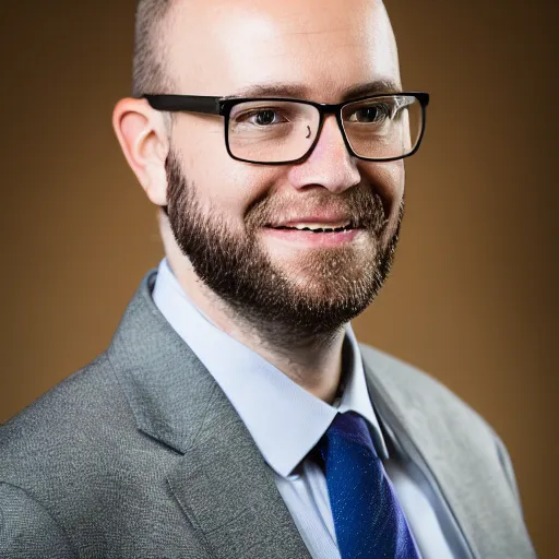 Prompt: Daniel Peltzworth corporate portait, headshot, profile