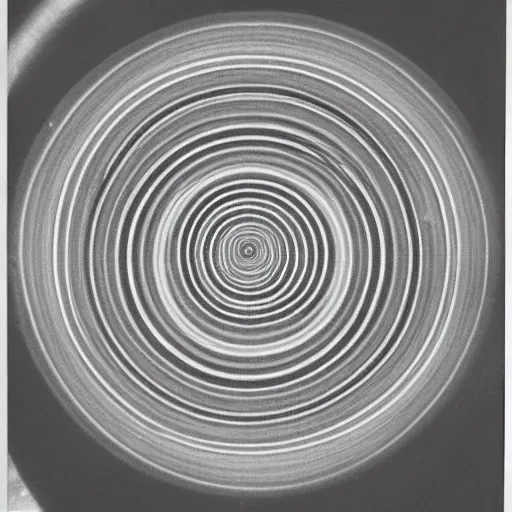 Image similar to fifty circles around the sun, vintage photo