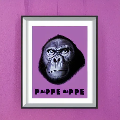 Image similar to purple ape poster