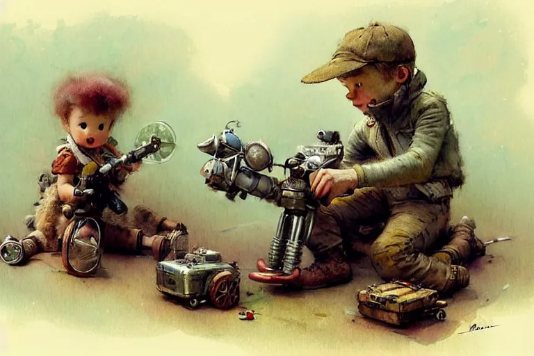 Image similar to adventurer ( ( ( ( ( 1 9 5 0 s retro future living room. muted colors. toys laying around ) ) ) ) ) by jean baptiste monge, chrome red