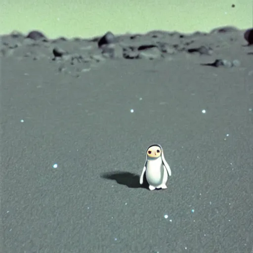 Image similar to pingu on mars