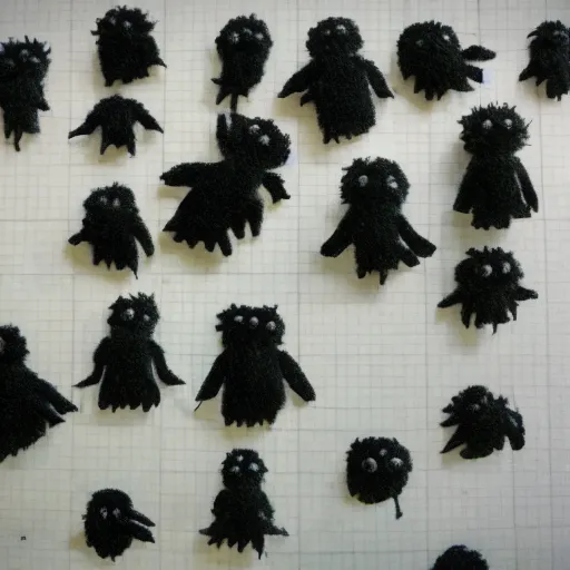 Image similar to soot sprite in the style of studio ghibli