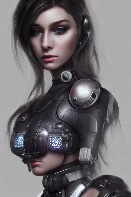 Prompt: heroine, beautiful, cyberpunk futuristic female, ultra detailed, digital art, 8 k, character, realistic, portrait, hyperrealistic