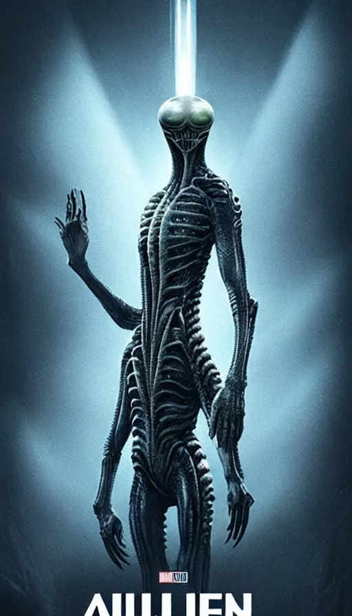 Image similar to exquisite alien poster art by weta studio, 8 k, denoised