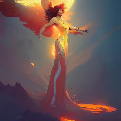 Image similar to Phoenix from valorant , highly detailed, digital painting, artstation, concept art, sharp focus, illustration, art by greg rutkowski and alphonse mucha