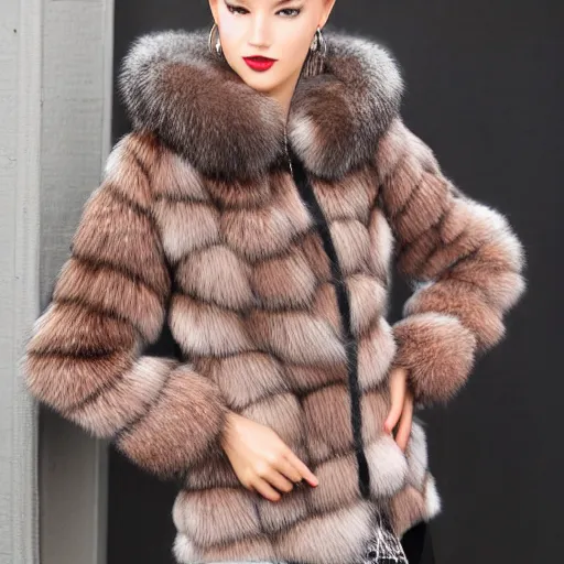Image similar to fur coat
