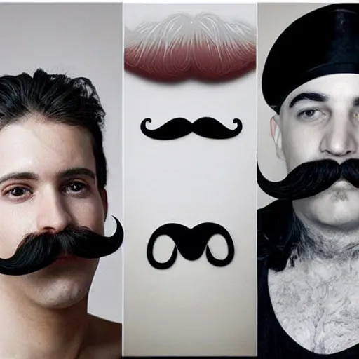 Prompt: the worlds largest mustache