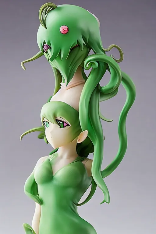 Image similar to figurine of cthulu wearing an elegant summer blouse, personification, official store photo, commercial photo, featured on amiami, 8 k, 8 5 mm, beautiful composition