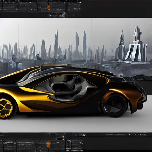 Image similar to sci-fi cars full lenght baroque on the coronation of napoleon and point cloud in the middle and everything in style of zaha hadid architects and cyberpunk 2077 forms artwork by caravaggio unreal engine 5 keyshot octane blade runner 2049 lighting ultra high detail ultra hyper realism 8k 16k in plastic dark tilt shift full-length view