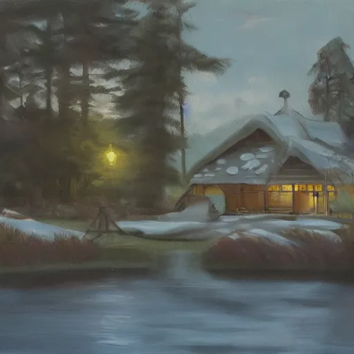 Image similar to cottage aesthetic, oil painting, pale colors, high detail, 8 k, wide angle, trending on artstation,