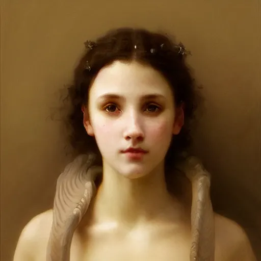 Image similar to a beautiful portrait of a walkyrie by william - adolphe bouguereau and greg rutkowski trending on artstation