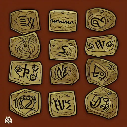 Prompt: dwarves runes