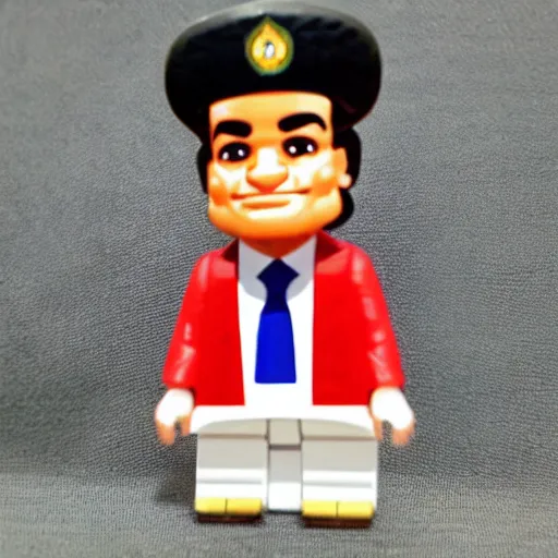 Image similar to abdel fattah el sisi , president of Egypt as a cute mini figure