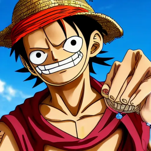 Prompt: Luffy as a Statue, epic detail, anime, sharp focus,