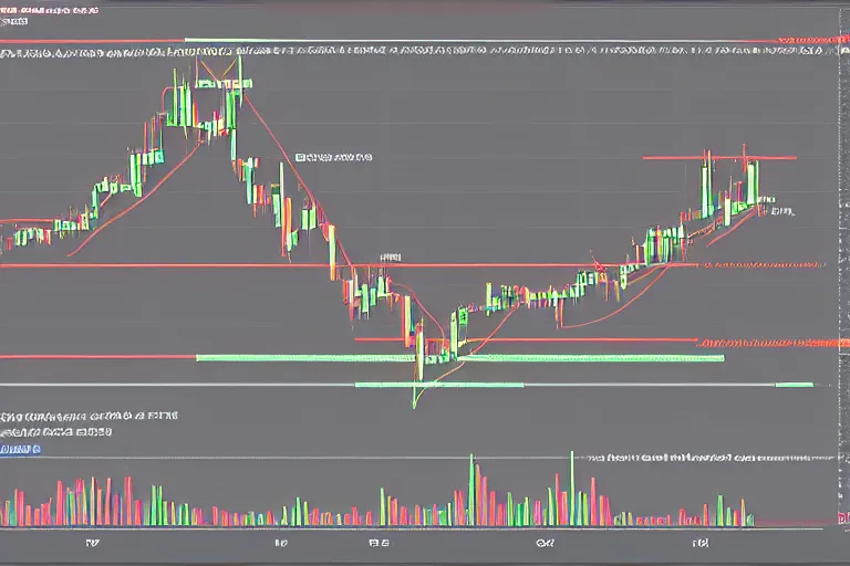 Image similar to stock financial candle chart, 8 k