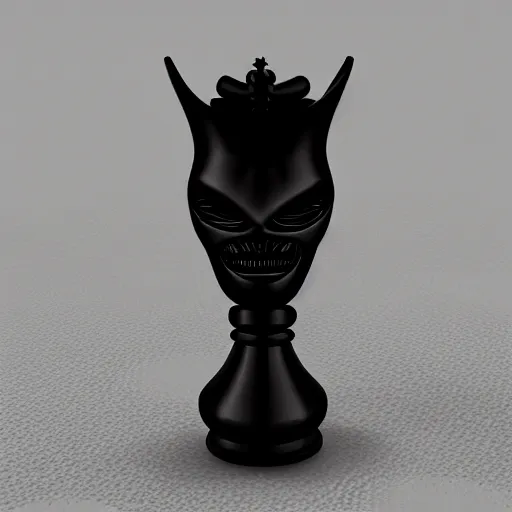 Image similar to Alien head chess piece