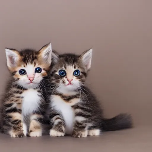 Image similar to cute kittens, studio photo