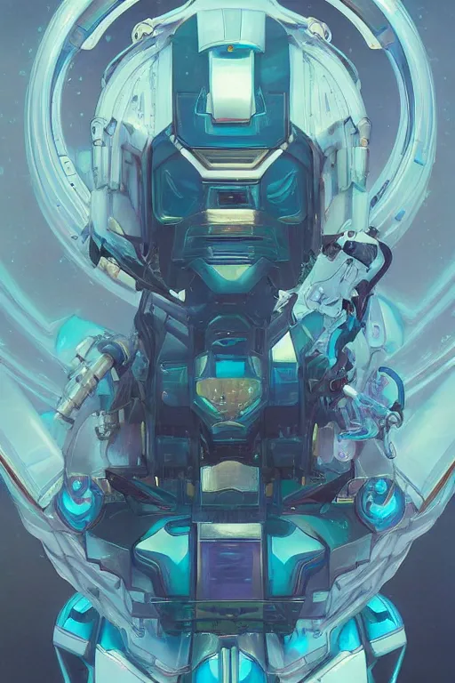 Prompt: a portrait of Autobot “Rung”!!!, seapunk Mecha , vaporwave , digital art, artstation, by WLOP, Ilya repin, alphonse mucha., Very highly detailed 8K, octane, Digital painting, the golden ratio,