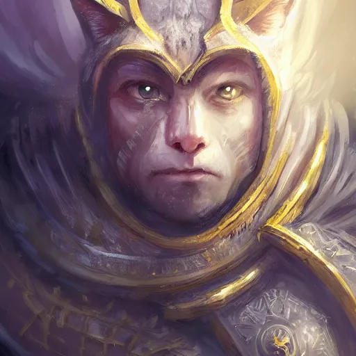 Prompt: Portrait of a baby cat as Emperor of Mankind, wh40k, elegant, digital painting, highly detailed, fantasy, artstation, concept art, smooth, sharp focus, illustration