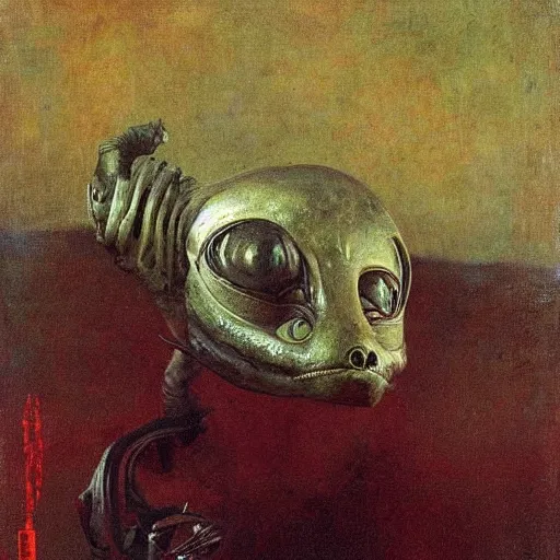 Image similar to alien by ilya repin