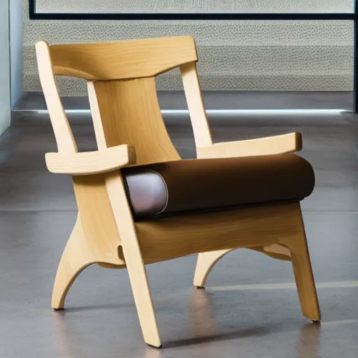 Image similar to product photo of a chair designed by an apple