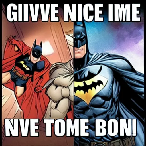 Image similar to give me nice ideas, batman