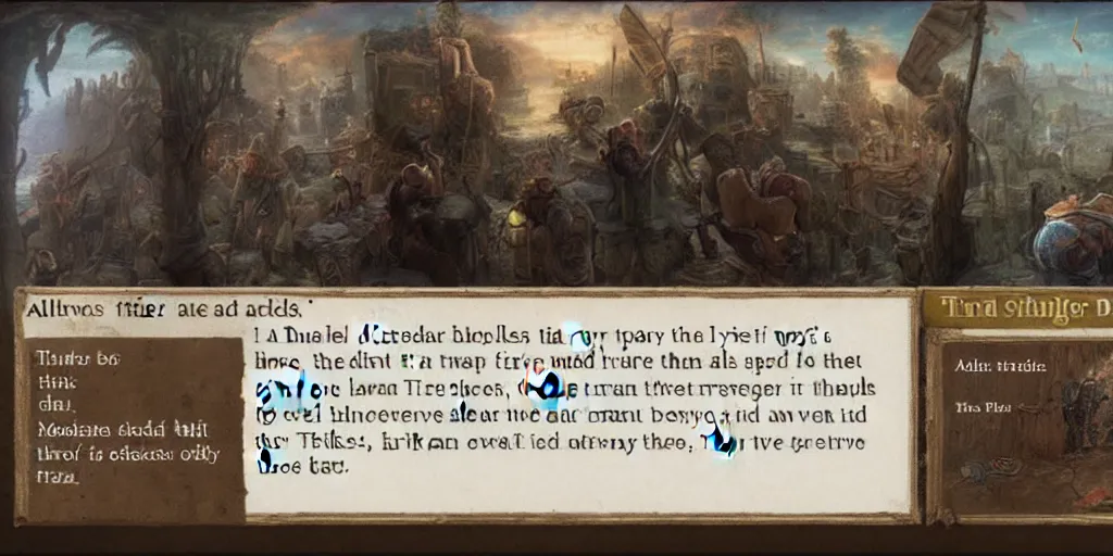 Prompt: a tinkers debt is always paid, once for every simple trade, twice for freely given aid, thrice for every insult made.